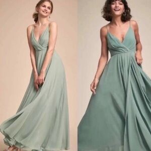 ❗️BHLDN EVA MAXI GREEN BRIDESMAID DRESS